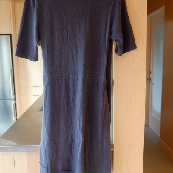 Prairie Underground Hemp Wrap Dress Slate Blue Sz. Small - Picture 7 of 9